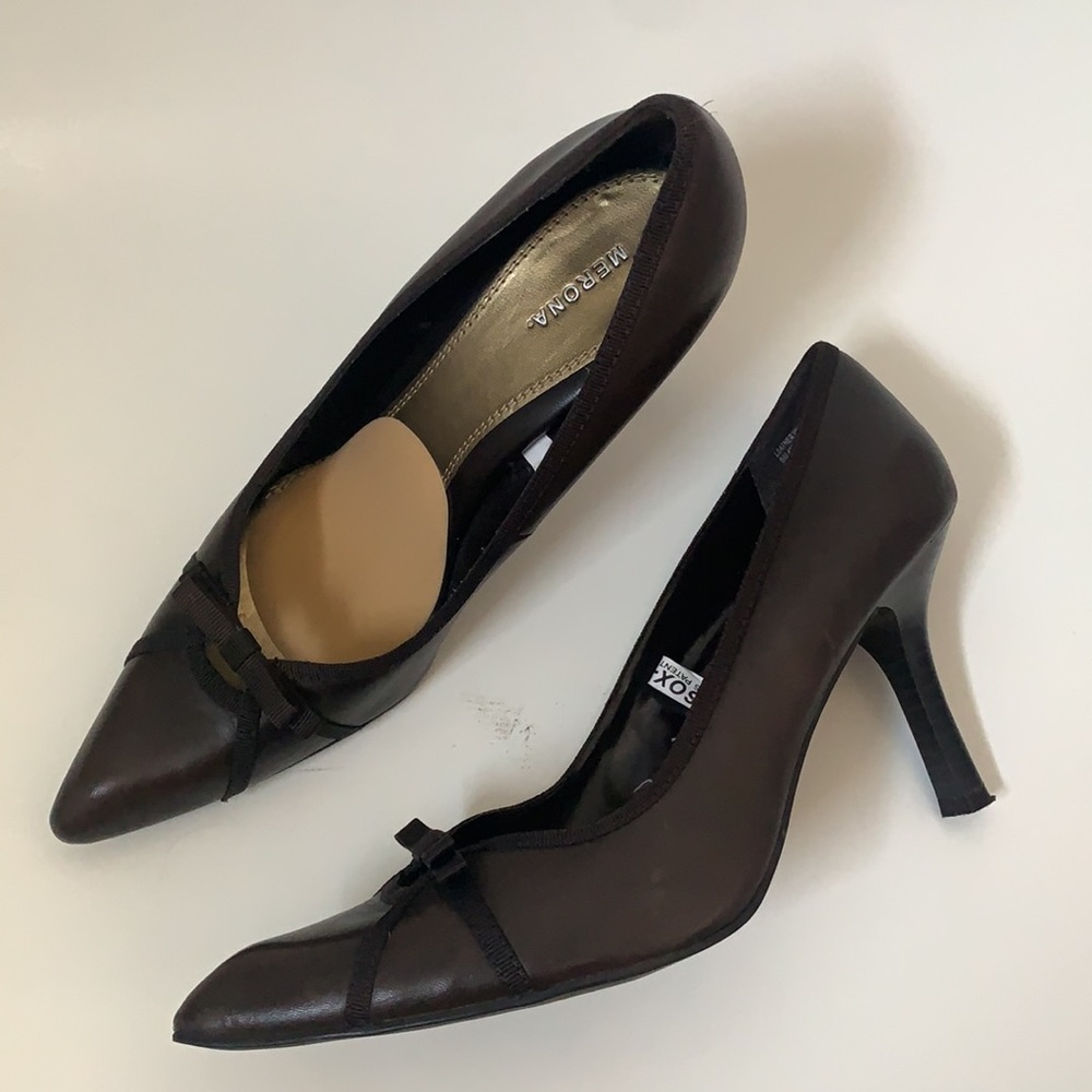 Merona Woman’s Brown Heels. Size 9 - Picture 3 of 8